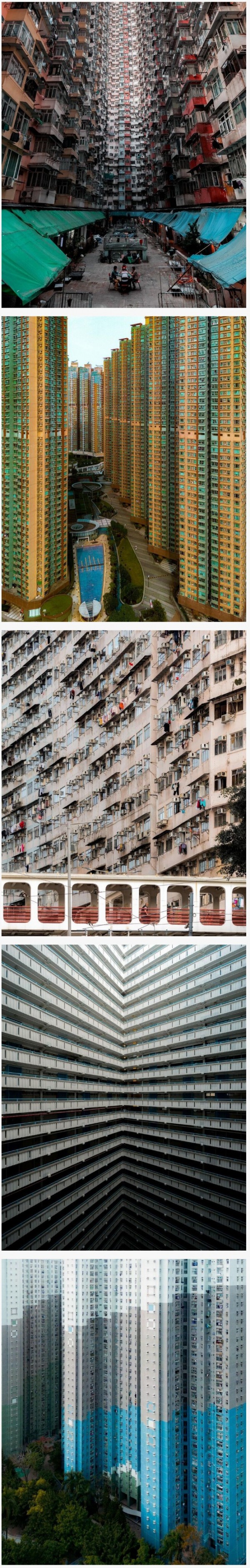 진심 토나오는 홍콩의 주거 건물