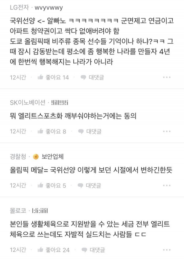 &#034;금메달이 뭐라고...&#034; 블라 공무원의 한탄 