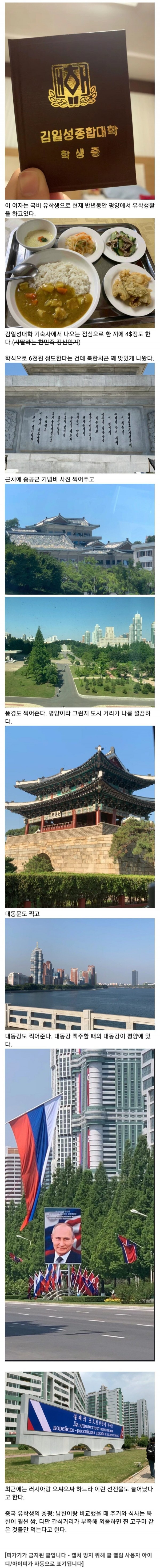 2024년 중국녀의 북한 유학생활