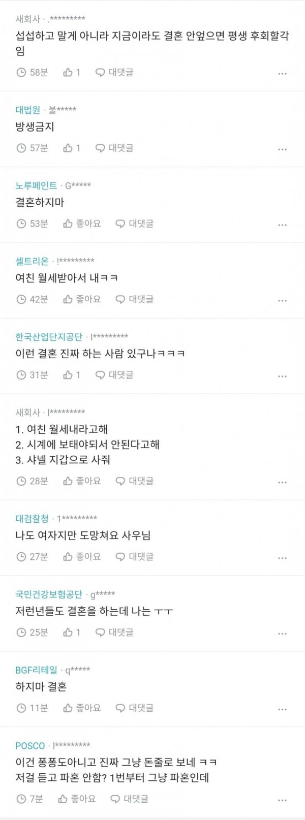 결혼 전부터 스트레스 받아서 죽겠다는 블라남