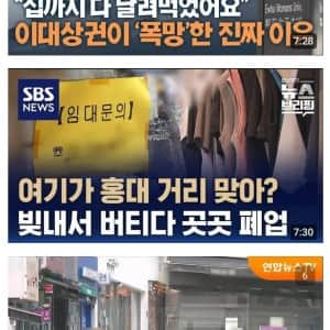 심각한 서울 상권 붕괴