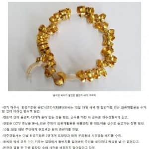 돌반지 43개 발견한 환경미화원