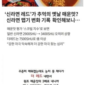 알고보면 어이가 없는 신라면 매운맛의 진실