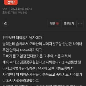 친구가 죽어서 액땜으로 팥뿌린 남자