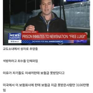 죄수들이 미국 보험회사 CEO 암살범 석방주장 