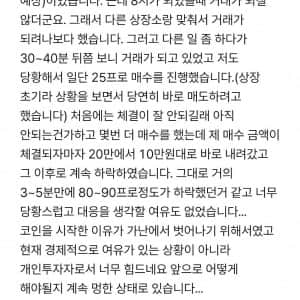 신규 상장 코인으로 1억 손실난 사람
