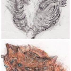 매우 사실적인 고양이 그림