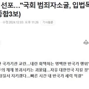 비상계엄 선포...