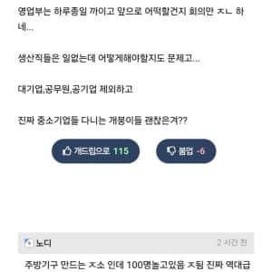 일이 없어서 공장 올스톱 됐다는 중소기업