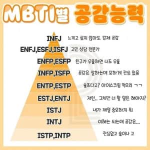 MBTI 공감능력 순위