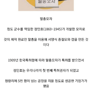 우리나라 역사상 최초의 특허품 