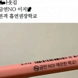 처음보는 흡연 권장하는 학교