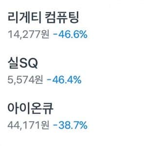지금 개박살나고 있는 미국 주식들 난리남
