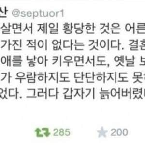 어른이 되었다는 느낌
