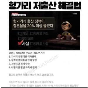 효과 보고있다는 헝가리 저출산 대책