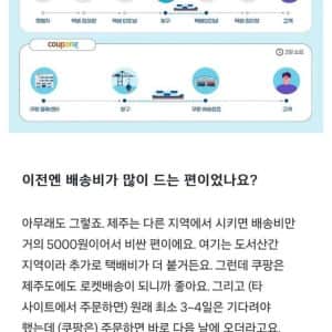 제주도에서 대체 불가가 되었다는 쿠팡 