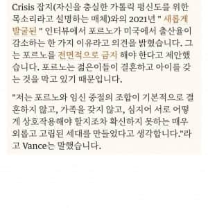 난리난 미국 부통령 '포르노 발언'
