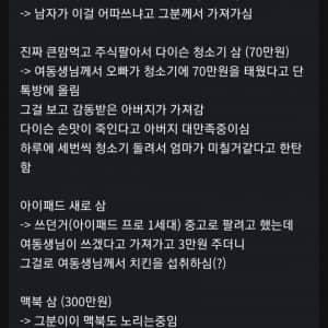 오빠가 산 물건들을 자기걸로 생각하는 여동생 