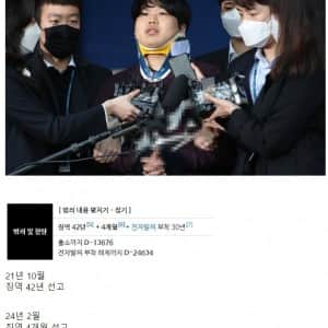 '징역 42년 4개월' 조주빈 근황