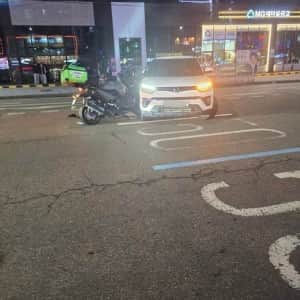 엊그제 있었던 오토바이 사고 