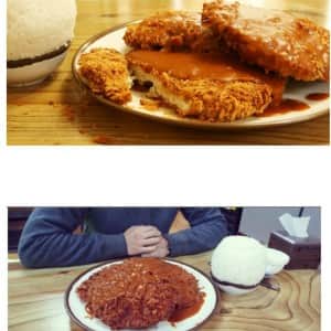 20분안에 다 먹으면 공짜라는 왕돈까스