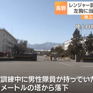 일본에서 기관총에 맞아 사망한 사건 발생