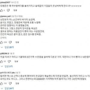 최근 전라도 여수에 대한 민심