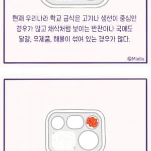 학교에서 필요하다는 '채식 선택권'
