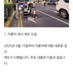 바이크 업계 고사위기... 정기점검 의무화