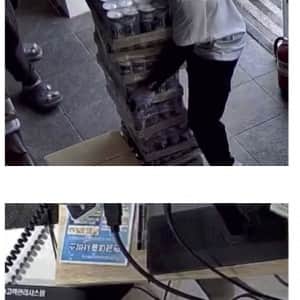배달기사에게 무료음료 주자 매장앞은 쓰레기로 난장판
