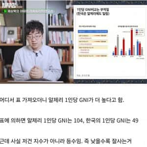 알제리가 한국보다 낫다는 유튜버 