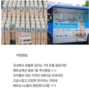 베트남에서 독식중이라는 의외의 한국음료