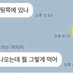 야구보러 간 딸에게 톡남긴 아부지