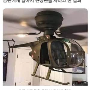 남편에게 알아서 천장팬을 사라고 한 결과