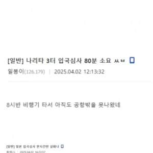 현재 난리 났다는 일본 공항들