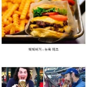 사진만 봐도 당뇨 걸릴 거 같은 미국 야구장 음식들