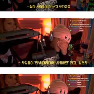 미국의 어느 13살 스트리머 방송에 난입한 엄마