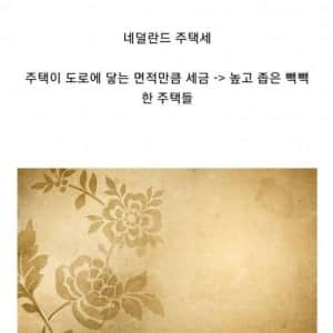 절세를 위한 유럽인들의 노력