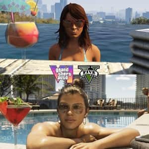 GTA 5 대 GTA 6 그래픽 비교