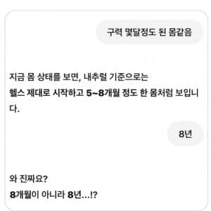 챗 지피티한테 몸 평가받았는데