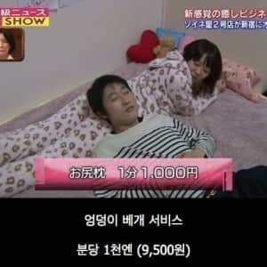 일본 엉덩이 베게 서비스