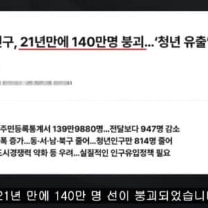 정말 완전 망해가는 광주 경제