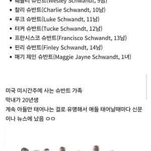 15남매인데 오빠가 14명