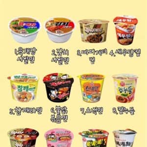 컵라면 평생 2가지만 먹을 수 있다면