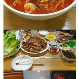 일본에 있는 한국식 중화 요리집 가게 이름이...