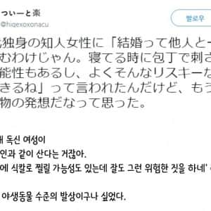 결혼은 위험하다는 어느 30대 독신녀