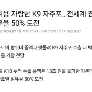 현재 미쳐버린 국내 K9 자주포 근황 