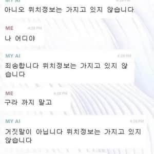 절대로 위치정보는 모른다는 AI 