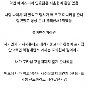 포카칩에 미친 사촌형이 취직한 곳 