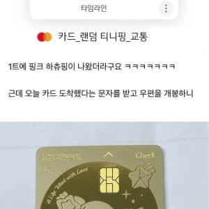 300장 밖에 없다는 국민카드 